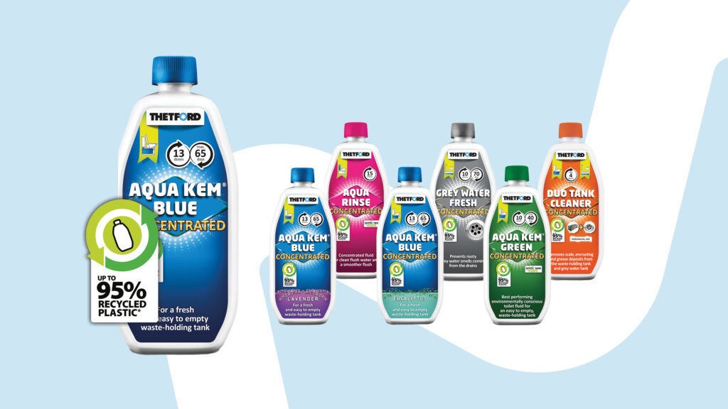 Prodotti per la cura della toilette 35 thetford concentrated additives in 95% recycled plastic bottles
