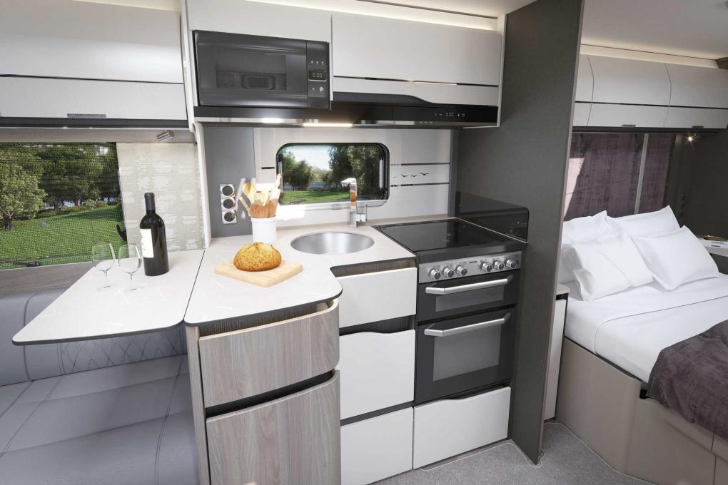 Thetford kitchen sink and cooking appliance 1