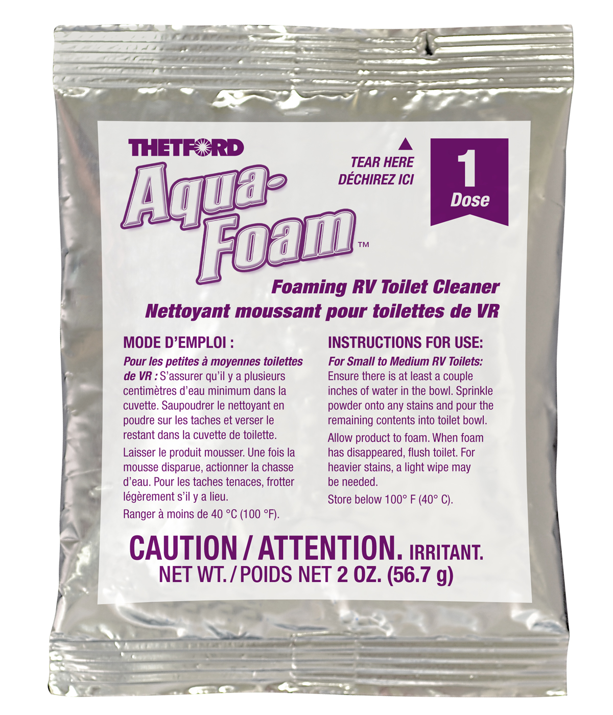 AquaFoam Foaming Toilet Bowl Cleaner Safe on Plastic