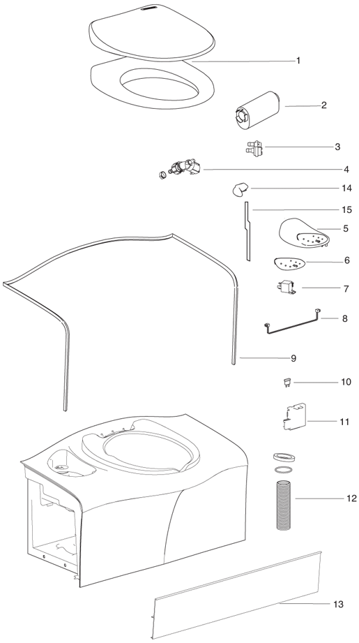 Parts Diagram - C403L Cassette - Thetford Corporation