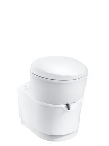 C223-S Cassette Toilet rotated 90 degrees, closed lid