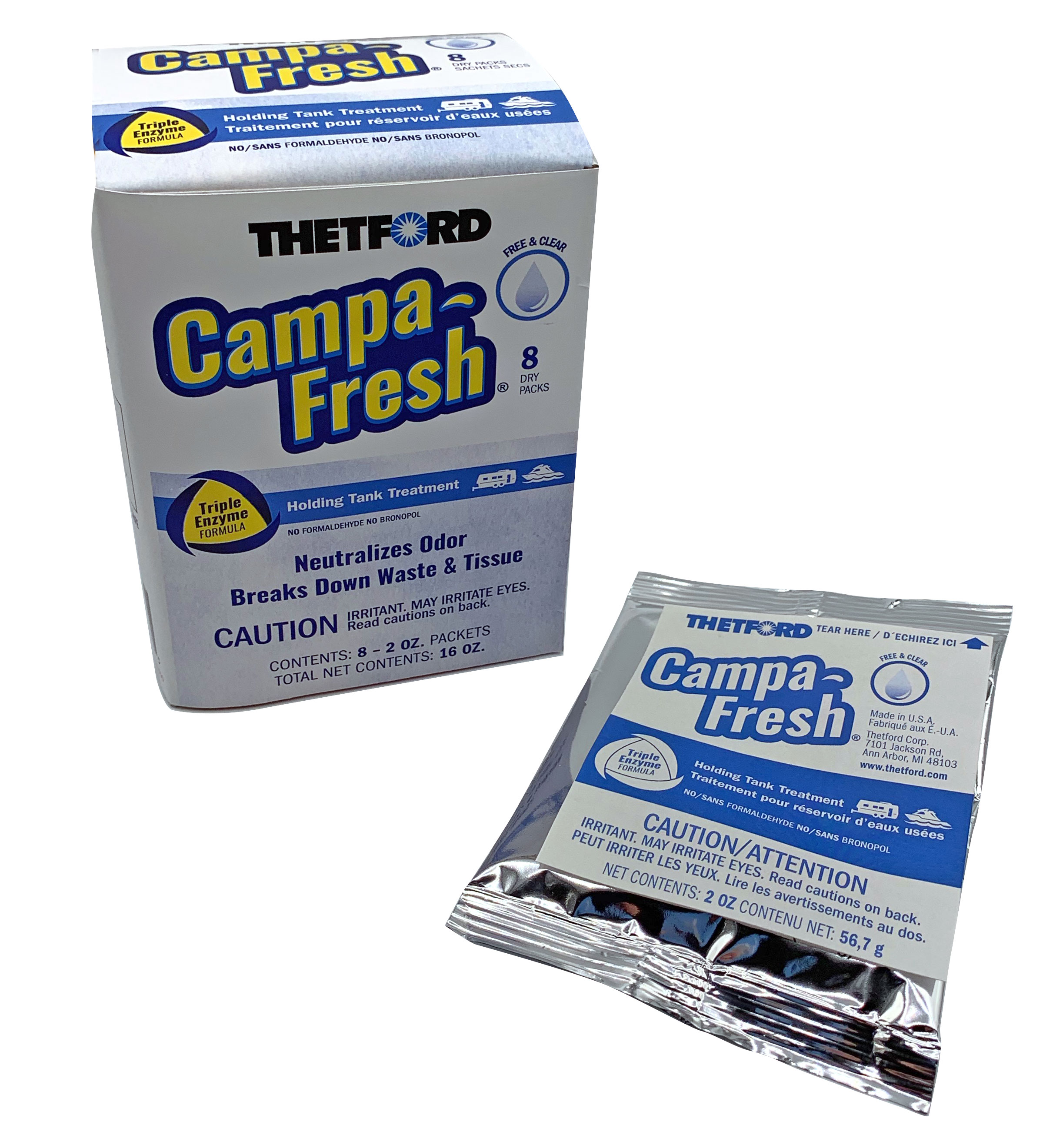 30 Count Thetford Campa-Fresh Ocean Breeze Toss-Ins Holding Tank Treatment